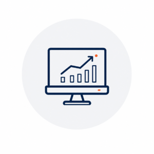 Digital conversion systems icon for nonprofit marketing